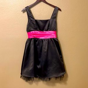 “80s Prom” Mini Dress with Bow Detail & Low Back